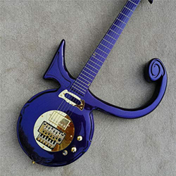 AMINIY Guitarra eléctrica Guitarra Metallic Purple Gold Accesorios De Oro 6 Cuerdas Cadena De Guitarra Acero Acústico Cuerda De Acero Guitarra (Color  precio