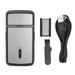 Afeitadora de barba recargable Mini USB inalámbrico Afeitadora de barba de lámina eléctrica Afeitadora de acero inoxidable para hombres precio