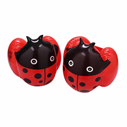 Wenlia Brazaletes inflables flotantes para niños, bandas de natación de mariquita, bandas de flotador, mangas de anillos de natación características