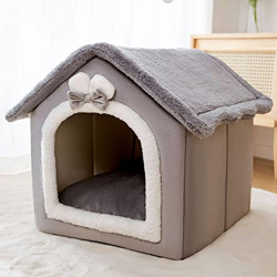 Stronrive Caseta para Gato/Perros Exterior, Caseta para Perros, Casa para Perros Interior Al Aire Libre Refugio para Cachorros, Refugio Plegable con F características