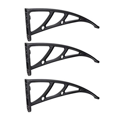 MAGICLULU 3 Piezas Ventana Exterior Toldo Soporte Sombrilla Soporte de Fijación Plástico Y Acero Soporte para Cubierta Lluvia UV Nieve Axning Herramie