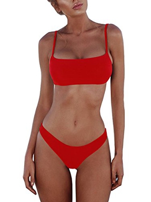 Conjuntos de Bikinis para Mujer Push Up Bikini Traje de baño de Tanga de Cintura Baja Trajes