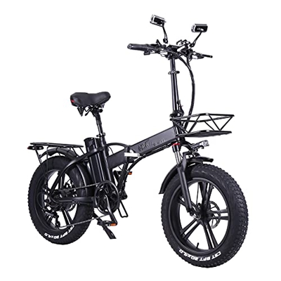 SAWOO Bicicleta Eléctrica 750w Fat Bike 20 Pulgadas Fat Bike Bicicleta Electrica Plegable 20ah Batería De Litio Bicicleta Electrica Montaña Nieve Homb