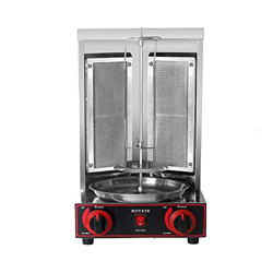 Shawarma Gyro BBQ Máquina De Carne Vertical Kebab Doner Carne Parrilla Infrarroja Acero Inoxidable 2 Quemadores Asador Asador Cocinar Útil características