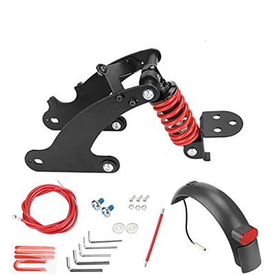Fututech - Kit de suspensión trasera para scooter eléctrico para Xiaomi M365 1S Essential Lite Amortiguador Guardabarros Luz Trasera Accesorios Patine