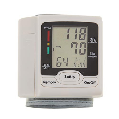Ritioner Monitor automático de presión Arterial, esfigmomanómetro de muñeca, LCD Digital, 40-165 Veces/min, 20 mmHg ~ 280 mmHg