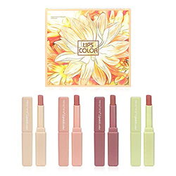 richao Juego de 4 Barras de Labios Mate, hidratante de Larga duración Que no Deja Marcas, Taza Antiadherente Impermeable, Regalo de Maquillaje de Navi precio