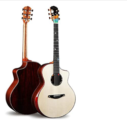 MLKJSYBA Guitarra Guitarra acústica Hecha a Mano,Tapa de Spruce sólido de 41 Pulgadas,Cacao sólido en Ambos Lados y Espalda, (Size : 41 Inches) en oferta