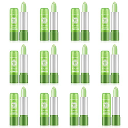 JAWSEU 12 Piezas Barras de Labios hidratante Duradero pintalabios Cambia Color Natural lápiz Labial Aloe Vera pintalabio, Lipstick pintalabios mágico  en oferta