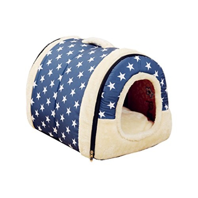 teng hong hui Casa de Perro Kennel Nest con Estera Casa de Copa de Cama de Perro Plegable para Perros para Perros pequeños