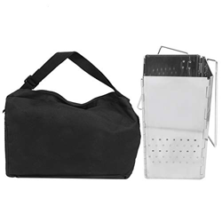 Estufa De Barbacoa Plegable, Parrilla De Carbón Duradera Con Diseño Ahuecado, Para El Hogar Al Aire Libre características