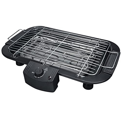 Sartén LHA - Parrilla Eléctrica Barbacoa Máquina Pinchos Barbacoa Sin Humo Hogar Fácil Limpiar Ajuste 5 Puestos, 1800 W