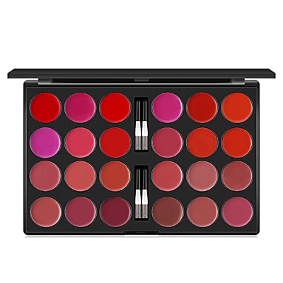 yingmu Paleta De Brillo De Labios De 24 Colores, Juego De Maquillaje De Lápiz Labial De Larga Duración, Paleta De Brillo De Labios, Kit De Maquillaje 