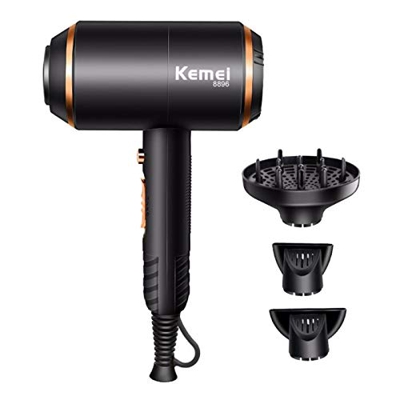 Secadores de Pelo Profesionales de Iones de 4000 W Ligero Portátil, Concentrador y Difusor 3 Velocidades de Calor Secador de Pelo de Viaje de Bajo Rui