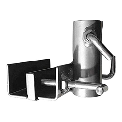 MOVKZACV Soporte para paraguas, soporte para paraguas, soporte para sombrilla con clip fijo, abrazadera de metal para patio, balcón, pesca en la playa en oferta