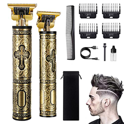 Cortadora de cabello inalámbrica para hombre, cortadora de cabello profesional, cortadora de barba eléctrica, carga USB con 4 peines guía para uso dom precio