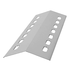 WELL GRILL Barras saborizadoras de 41 cm x 14 cm, carpa de acero inoxidable, cubierta de quemador de barbacoa distribuidor de llama para la mayoría de características