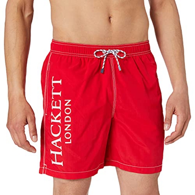 Hackett London Solid Bañador, 2fitech Red, S para Hombre