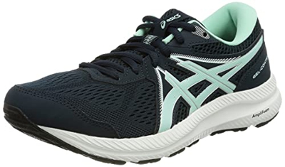 Asics Gel-Contend 7, Zapatillas para Correr Mujer, French Blue/Fresh Ice, 40.5 EU
