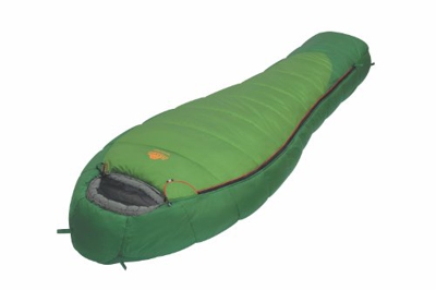 Alexika  Saco de Dormir de montaña, Cierre de Cremallera Marcha Bien,/Gris, 80 (Ancho Superior) x220 (Longitud) x55 (Ancho Abajo), 9221.0101r Verde