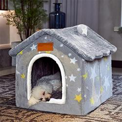 kaixinyg Casa para perros en interior, plegable para perros, casa de perro, con cojín para perros pequeños, medianos y grandes, gatos, nido cálido de  en oferta