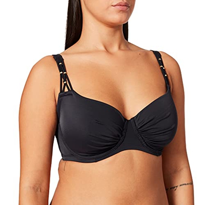 Dorina Fiji Maillot Shorty Braguita de Bikini, Negro (Black V00), 135 (Talla del Fabricante: XS 32/34) para Mujer