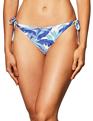 Tommy Hilfiger String Side Tie Bikini Bragas, Hilfiger Tropic Prism Azul, L para Mujer