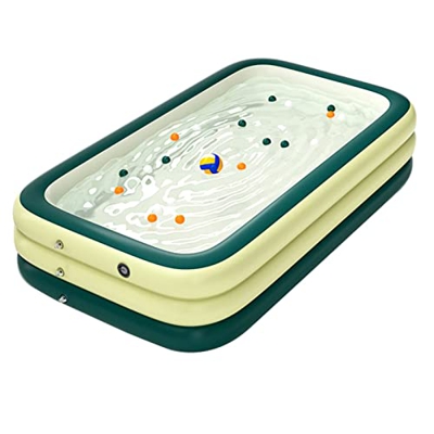 EWYI Piscina Inflable Piscina Inflable al Aire Libre, Piscina Infantil de Patio Resistente al Sol para niños/Adultos, PVC Grueso Duradero green-300x17