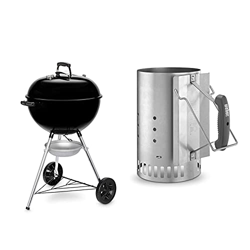 Weber E-5710 Barbacoa (Barbacoa, Carbón Vegetal, 2342 Cm², 57 Cm, Carro, Parrilla) + 7416 Chimenea De Encendido Rapidfire en oferta