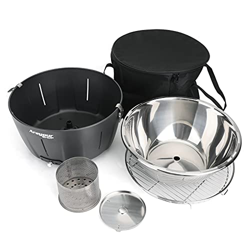 Topteng Parrilla de mesa para barbacoa, horno sin humo con ventilador, parrilla portátil para parrilla de barbacoa al aire libre en oferta