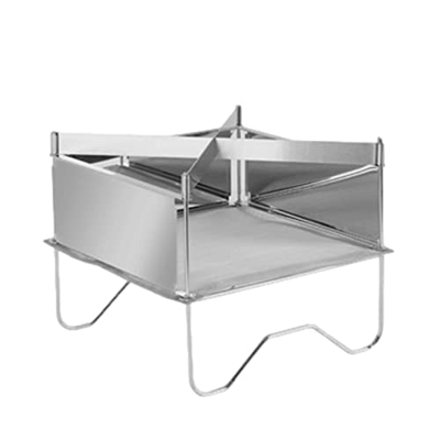 Parrilla de carbón de leña portátil parrilla parrilla de acero inoxidable para camping al aire libre