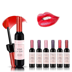 Wine Lipstick, 6 Colors Wine Liquid Lipstick, Wine Lipstick Matte Long Lasting Waterproof Lip Tint Set, Waterproof Moisturizing and Non-stick Cup Lip  características