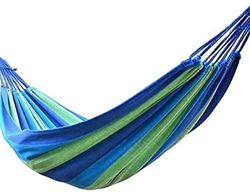 KTDT Hamaca s 280 * 80Mm 2 Personas Hamaca a Rayas Cama de Ocio al Aire Libre Lona Gruesa Cama Colgante Hamaca Colgante para Dormir precio