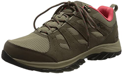 Columbia Redmond III Waterproof, Zapatillas para Caminar Mujer, Coral Rojo Guijarro, 38.5 EU precio