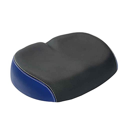 SDFLKAE Sillín de bicicleta ancho PU impermeable asiento de bicicleta sin nariz gran Butt Saddle cómodo y transpirable elástico asiento de bicicleta d