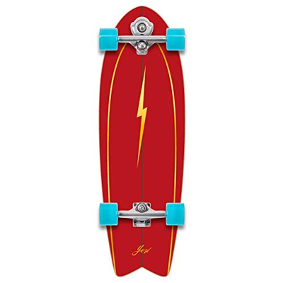 YOW Pipe 32" Power Surfing Series Surfskate Skateboard, Adultos Unisex, Multicolor (Multicolor), 10" x 31.0