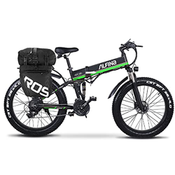 Bicicleta eléctrica ALFINA bicicleta de montaña 1000W26 pulgadas neumático gordo batería de litio plegable playa bicicleta eléctrica moto de nieve adu precio