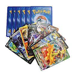 100 Cartas Pokemon Español Edición Espada y Escudo - Contienen 8 + 1 Cartas Aleatorias en Cada sobre de Tarjetas Basic - V - VMax Gigamax - Carta de B en oferta