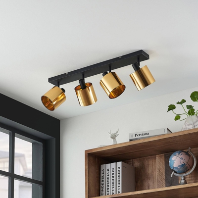 Lindby Joudy plafón, 4 luces, bronce claro