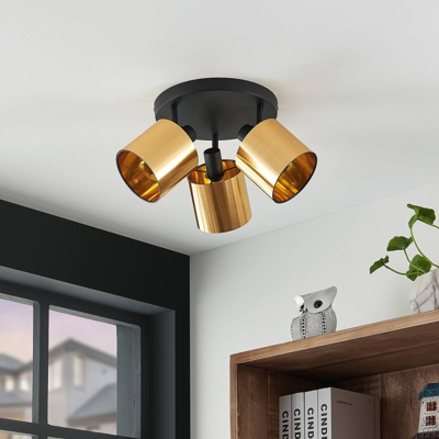 Lindby Joudy plafón, 3 luces, bronce claro
