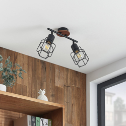 Lindby Telmos foco de techo, 2 luces en oferta