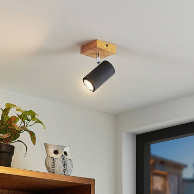Lindby Maniva foco, 1 luz, negro