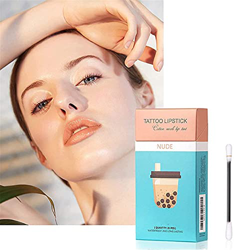 20 Pieces/Set Cigarette Lipstick Cotton Swab,Long Lasting Waterproof Disposable Portable Lipstick,Red Moisturizing Lip Balm Lip Stick ,Non-Stick Tatto en oferta