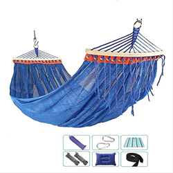 KTDT Hamaca S Columpio Silla Jardín Exterior Hamaca Doble Malla Transpirable Anti-Lateral Hamaca Tamaño 200X150Cm Carga: 200Kg en oferta