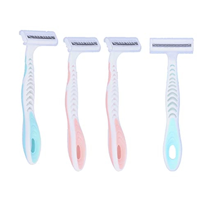 Navaja de Afeitar para el Cuerpo que No Daña la Piel, 4 Piezas, Maquinilla de Afeitar Profesional para Mujeres, Cortadora de Depilación Corporal para 
