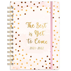 Agenda 2021 2022, Julio de 2021 a Junio de 2022, con Pestañas Para 12 Meses + Páginas Gruesas + Tapa Dura + Bolsillo Interior, 21,5 x 15,5 cm en oferta