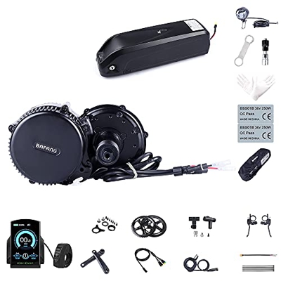 Bafang Bicicleta Eléctrica BBS02B 48V 750W Kit de Conversión de Bicicleta de montaña con Motor Central Bicicleta con Batería de 48V 11.6/13/17.5/18Ah 
