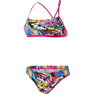 Speedo Digi 2pce Xbck TF Purple Traje De Baño Mujer, Pink/Orchid/Black, 30