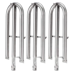 Nicoone 3 piezas de tubo de quemador de acero inoxidable, repuesto universal de quemadores de gas, pieza de repuesto para barbacoas perfectas para par características