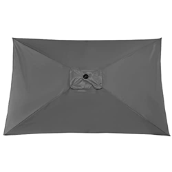 Mokyler Parasol rectangular de repuesto para sombrilla de patio, cubierta voladiza de 15,6 x 9,8 m, para jardín, playa, césped (gris) precio